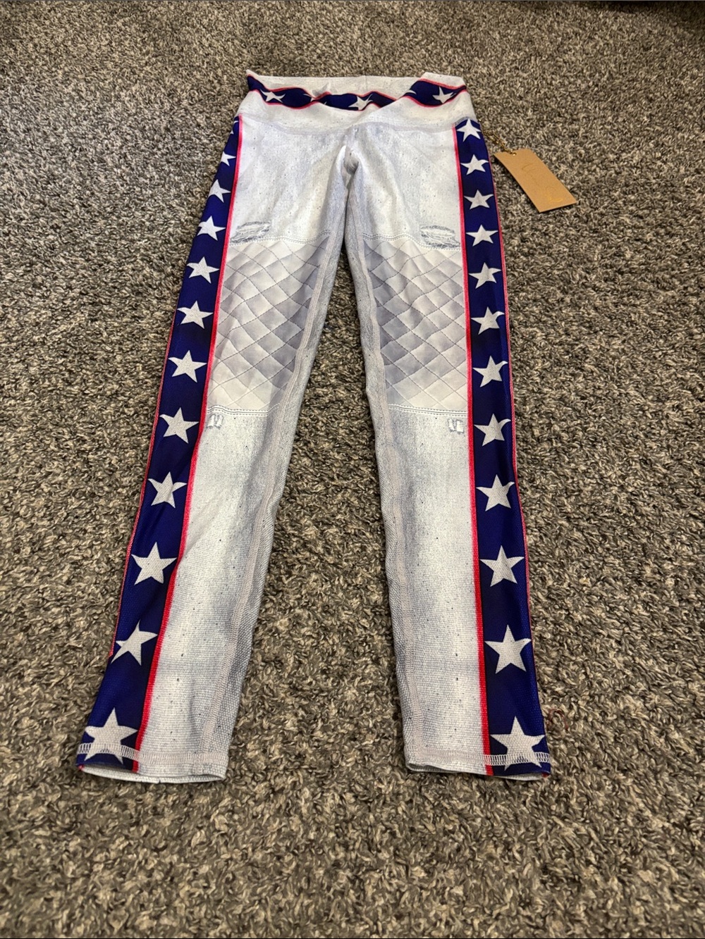 Niyama Sol leggings M stars Evel Barefoot hot yoga Pilates NWT casual exercise